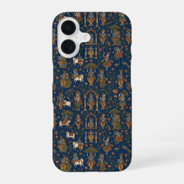 Krishna-patroon iPhone 16 Hoesje