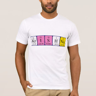 Krishna periodiek shirt van de lijstnaam