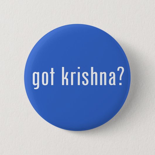 Krishna ? ronde button 5,7 cm (Voorkant)