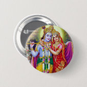 Krishna Ronde Button 5,7 Cm (Voorkant /achterkant)