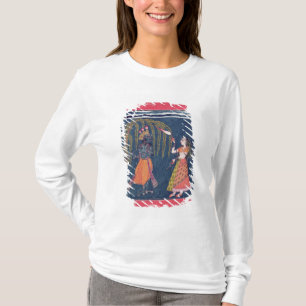 Krishna speelt een fluitje van de 'Vahula' T-shirt