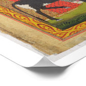 Krishna tilt Mount Govardhana uit de Bhagav Poster (Hoek)