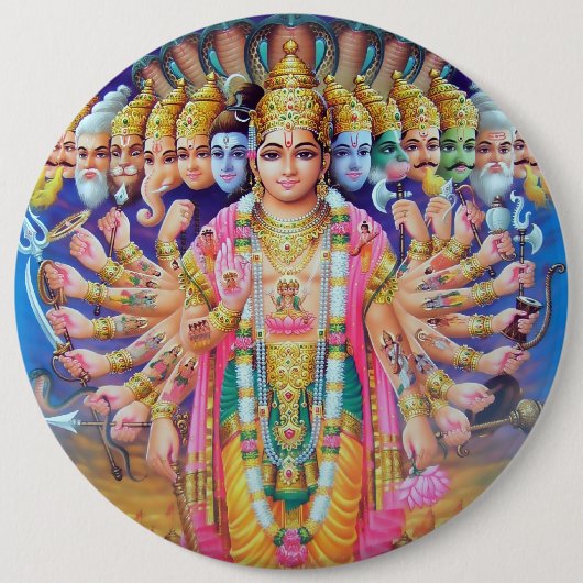 Krishna Vishvarupa Button (Voorkant)