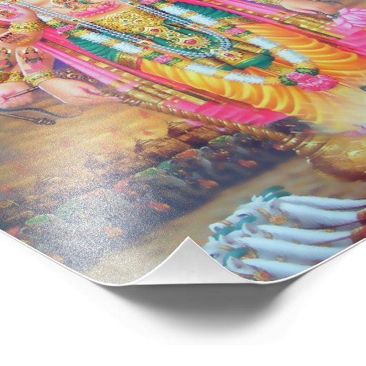 Krishna Vishvarupa Print (8 x 10 inch) Foto Afdruk (Hoek)