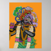 Krishna Wall Clock Poster (Voorkant)