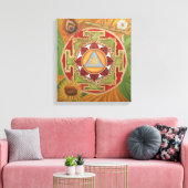 Krishna Yantra Print (Insitu (Woonkamer))