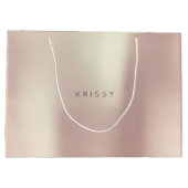 KRISSY Roos Gold Blush Parly Minimale Gift Large Cadeautasje (Achterkant)