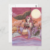 Krista - Carte postale de la sirène Halloween (Devant / Derrière)