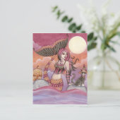 Krista - Halloween Mermaid Briefkaart (Staand voorkant)