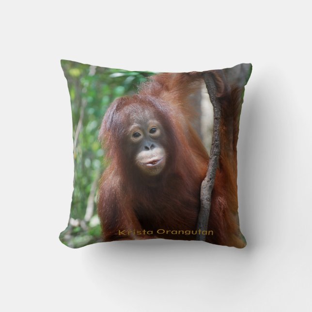 Krista Orangutan Kussen (Voorkant)