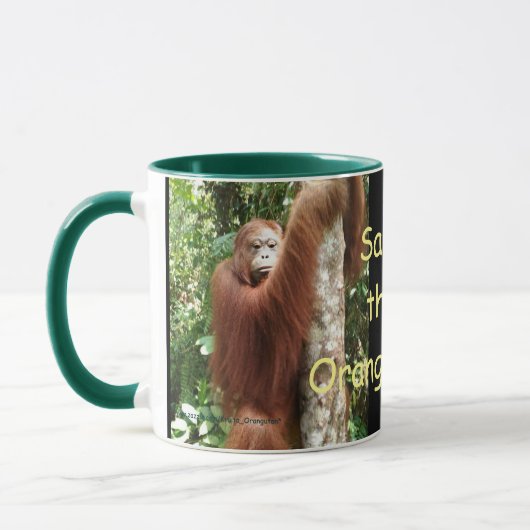 Krista Orangutan redt de orang-oetans Mok (Links)