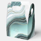 Kristal Agate Wedding Blauwgroen ID825 Bedankdoosjes (Geopend)