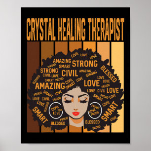 Kristal Helende Therapeut Black History Month Prid Poster