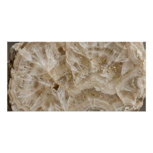Kristal Kwarts Geode Goud Mineraal Poster Perfect Poster