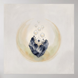 Kristal Lichtactivering Spirit Geleid Kunstwerk aa Poster