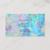 kristal opal texture loyalty card visitekaartje (Achterkant)