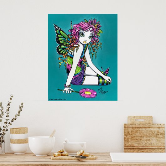 Kristal Snoep Rainbow Fairy Poster (Keuken)