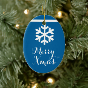 Kristal Snowflake kerstkerstversiering Keramisch Ornament