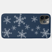 Kristal Snowflakes blue iPhone Case (Achterkant (horizontaal))