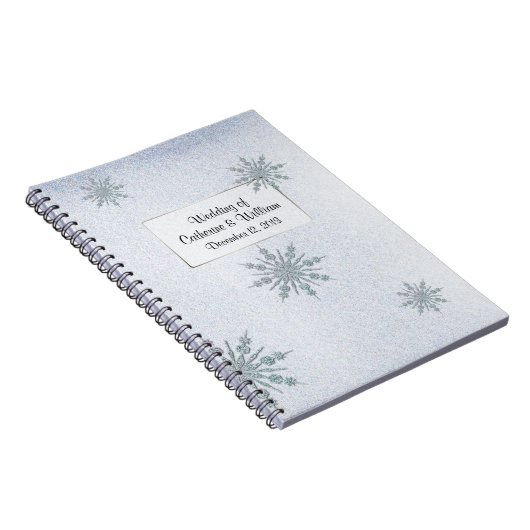 Kristal Snowflakes Winter Weddenschap in Notitieboek (Rechterzijde)