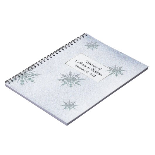 Kristal Snowflakes Winter Weddenschap in Notitieboek (Linkerzijde)