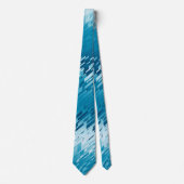 Kristal Striped Spectrum Blauwgroen met twee zijde Stropdas (Voorkant)
