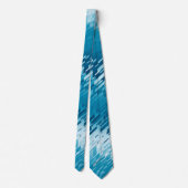 Kristal Striped Spectrum Blauwgroen met twee zijde Stropdas (Achterkant)