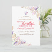 Kristal verjaardagsfeestje Eerste verjaardagsfeest Kaart (Staand voorkant)