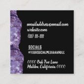 kristal visitekaartje (Achterkant)