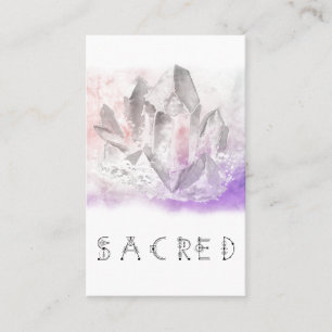 *~* Kristal Waterverf Healing Arts Sacred Yoga Visitekaartje