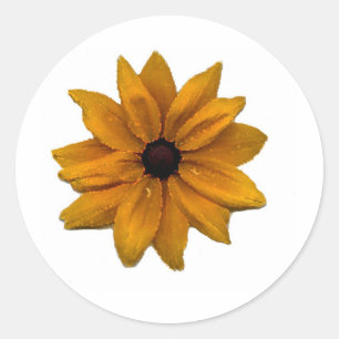 kristal Zonnebloem Ronde Sticker