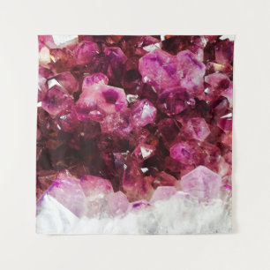 Kristalamethyst paars mineraal wandkleed