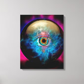 Kristalbal met oog canvas afdruk (Voorkant)