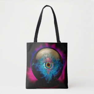 Kristalbal met oog draagtas