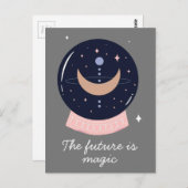 Kristalbal psychisch briefkaart (Voorkant / Achterkant)