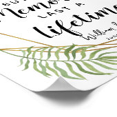 Kristalblad botanische hangover party bruiloft poster (Hoek)