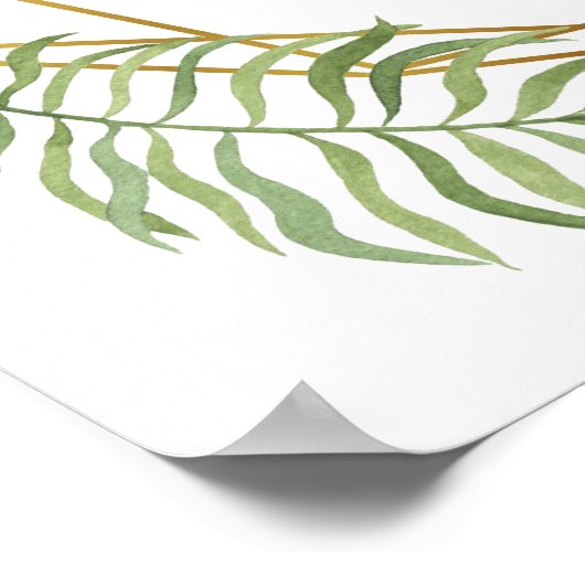 kristalbladbladgroen creëer uw eigen gebruik poster (Hoek)
