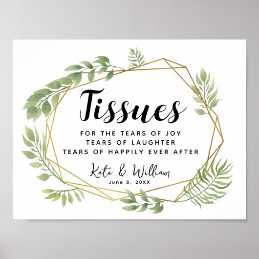 Kristalbladceremonie voor bruiloft poster (Voorkant)