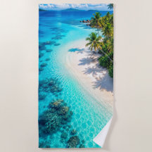 Kristalblauwe Lagune Strandhanddoek