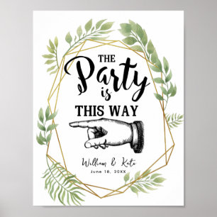 Kristalgroen foliën ZO VINGER POINTING Poster