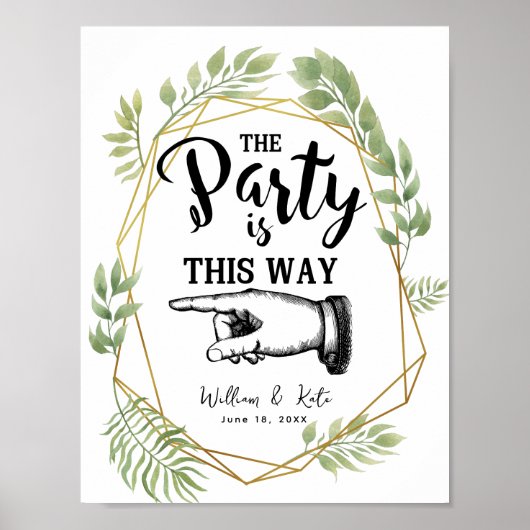 Kristalgroen foliën ZO VINGER POINTING Poster (Voorkant)