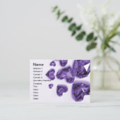 Kristalharten - Paars Visitekaartje (Staand voorkant)
