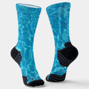 Kristalhelder Blauw Zwembadwater Sokken
