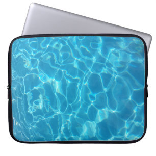 Kristalhelder Hemelblauw Zwembadwater Laptop Sleeve