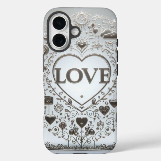 Kristalhelder liefdesteken Case-Mate iPhone case (Achterkant)