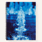 Kristalhelder water in beweging notitieboek (Voorkant)