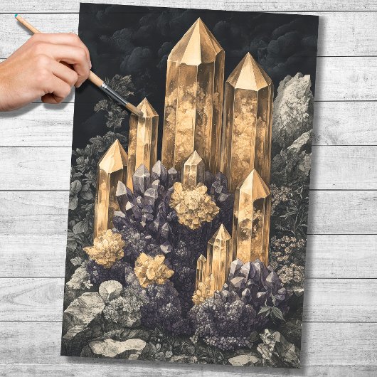 Kristallen 1 Decoupage Papier