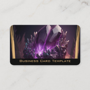 Kristallen Amethyst Visitekaartje