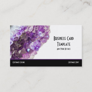 Kristallen Amethyst Visitekaartje
