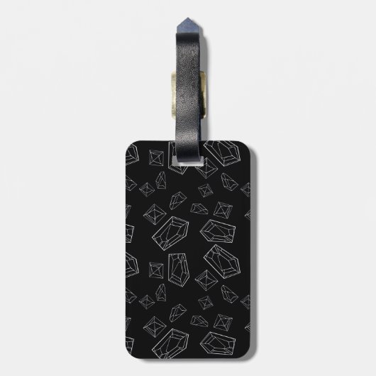 Kristallen Bagagelabel (Achterkant verticaal)